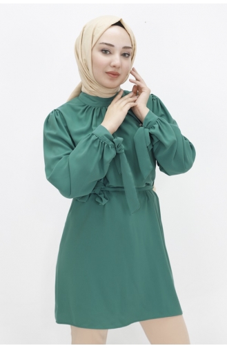 Kristallstoff-Brosche Hijab-Tunika 24003-04 Smaragdgrün 24003-04