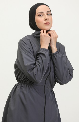 Maillot De Bain Hijab Avec Sac 2038-03 Anthracite 2038-03