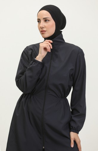 Maillot De Bain Hijab Avec Sac 2038-04 Bleu Marine 2038-04
