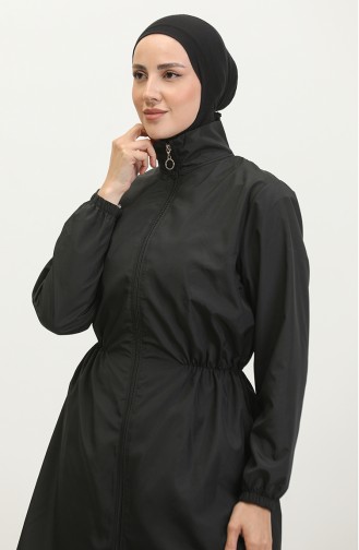 Maillot De Bain Hijab Avec Sac 2038-01 Noir 2038-01