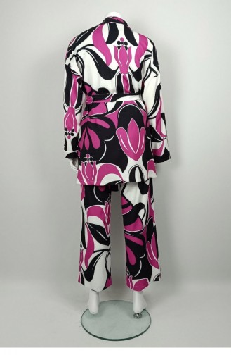 Large Size Jacket Suit Fuchsia Tk232 1257