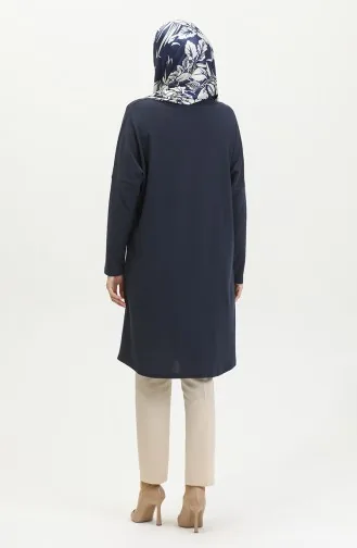 تونيك سادة للمحجبات 8712-03 كحلي 8712-03