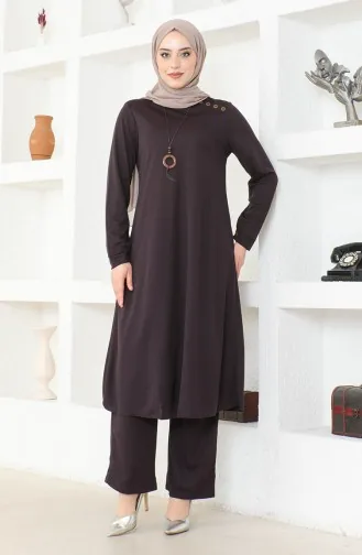 Necklace Two Piece Suit 0580-05 Plum 0580-05