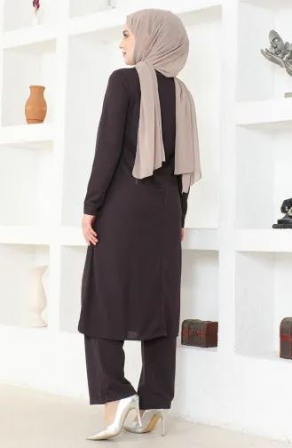 Necklace Two Piece Suit 0580-05 Plum 0580-05