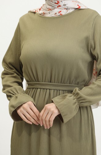 Belgüzar Skirt Gathered Dress Nzr003b-09 Light Khaki 003B-09