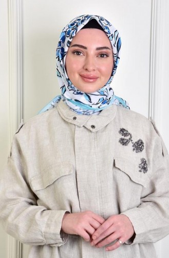 Azalea Soft Cotton Patterned Scarf Akua Acelyasoft00 253 00_253