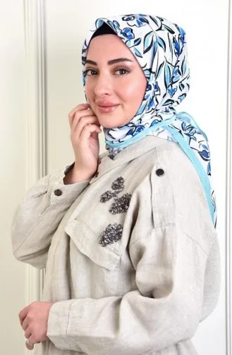 Azalea Soft Cotton Patterned Scarf Akua Acelyasoft00 253 00_253