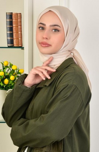 Janjan Saten Abiyelik Eşarp Kum Beji Janjanesarp00 023