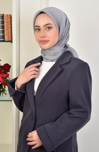 Janjan Saten Abiyelik Eşarp Yeni Gri Janjanesarp00 0305