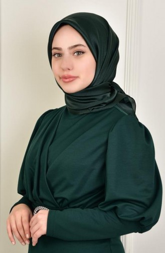 Janjan Saten Eşarp Zümrüt Janjanesarp00 052