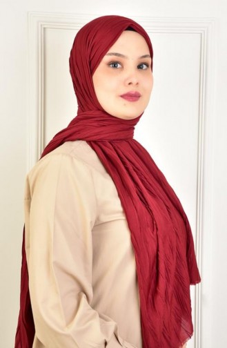 Mimosa Pleated Shawl Claret Red Mimosapilyselı00 003 00_003