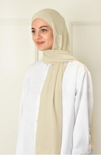 Practical Bonnet Chiffon Shawl Beige Prtkbone00 005 00_005