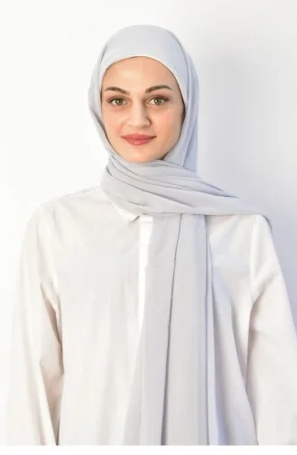 Practical Bonnet Chiffon Shawl Silver Prtkbone00 018 00_018