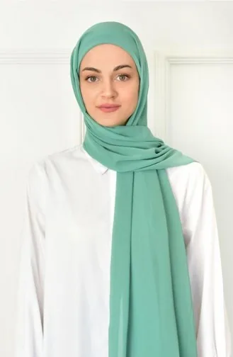 Practical Bonnet Chiffon Shawl Water Green Prtkbone00 058 00_058