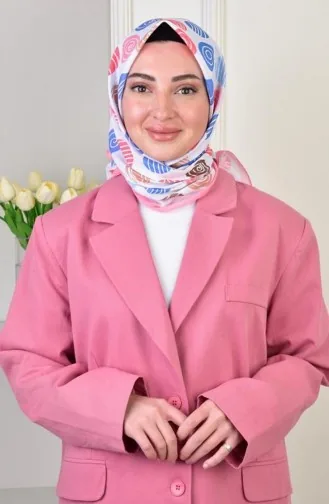 Sugar Soft Cotton Patterned Scarf Pink Sugarsoft00 0242 00_0242