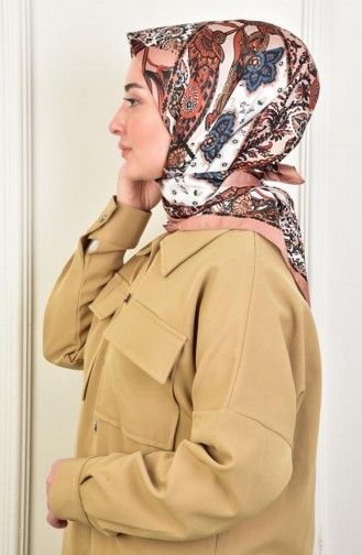 Twill Mixed Pattern Scarf Caramel Twılcını 087 087