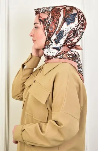 Twill Mixed Pattern Scarf Caramel Twılcını 087 087