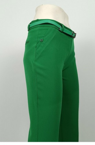 Pantalon Long En Tissu Émeraude 3082 1057