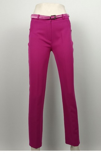 Long Leg Fabric Trousers Fuchsia 3082 1060