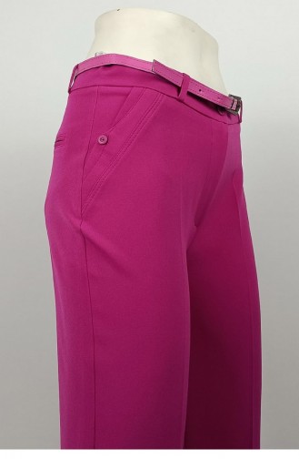 Long Leg Fabric Trousers Fuchsia 3082 1060