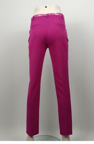 Long Leg Fabric Trousers Fuchsia 3082 1060