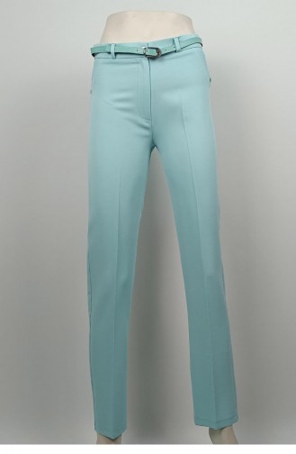 Long Leg Fabric Trousers Mint 3082 1061