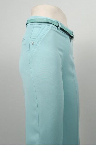 Long Leg Fabric Trousers Mint 3082 1061