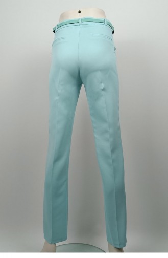 Long Leg Fabric Trousers Mint 3082 1061