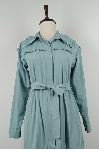 Tuniek Met Gedetailleerde Ruches Mint T1554 1069