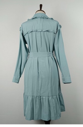 Tuniek Met Gedetailleerde Ruches Mint T1554 1069