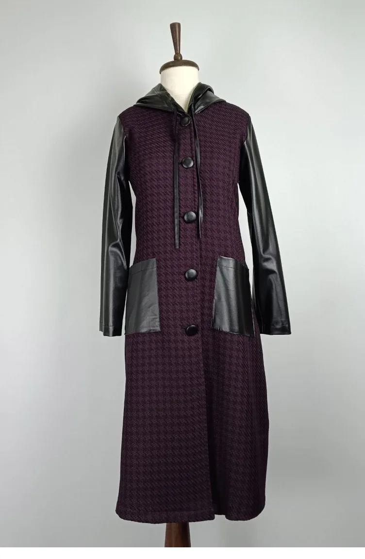 Leather Goose Foot Cape Plum K261 723