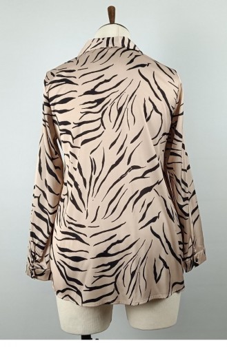 Stone Detailed Plus Size Shirt Vizont1660 804