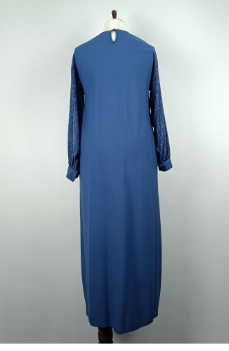 Grote Maten Stone-jurk Blauw 7805 869