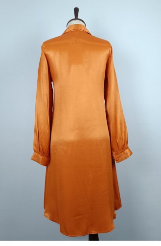 Patterned Plus Size Tunic Orange T1695 950