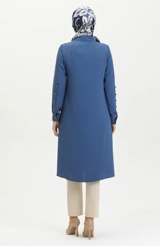 تونيك بأزرار 1015-04 انديجو 1015-04