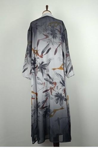 Patterned Plus Size Suit Black Tk239 1283