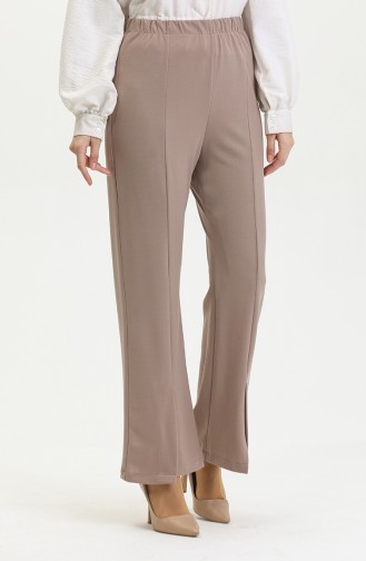 Slit Leg Trousers Mink 3135 1234