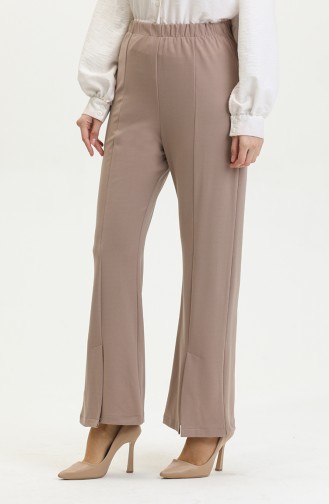 Pantalon à Jambe Fente Vison 3135 1234