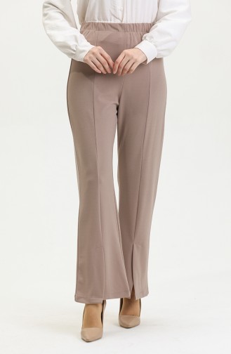 Slit Leg Trousers Mink 3135 1234