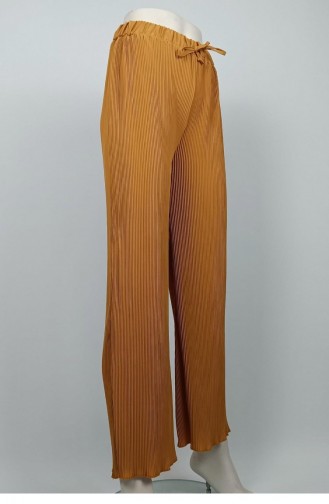 Plus-Size-Plisseehose Senf 3138 1238