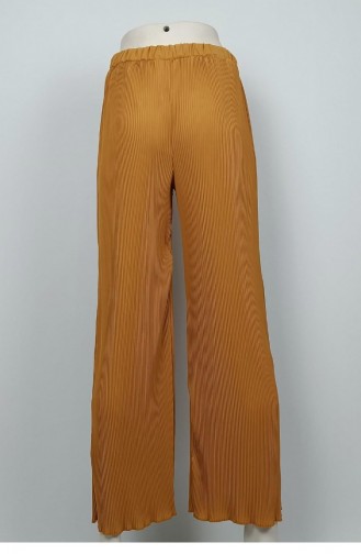 Plus-Size-Plisseehose Senf 3138 1238
