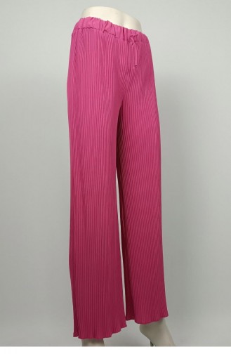 Large Size Pleated Trousers Fuchsia 3138 1239