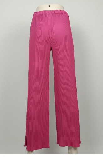 Large Size Pleated Trousers Fuchsia 3138 1239