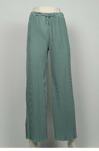 Large Size Pleated Trousers Mint 3138 1240