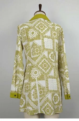 Bedrucktes Hemd Grün T1683 991