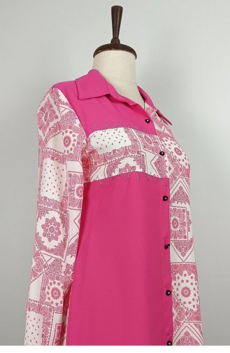 Bedrucktes Hemd Rosa T1683 992