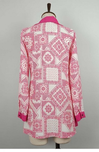 Bedrucktes Hemd Rosa T1683 992