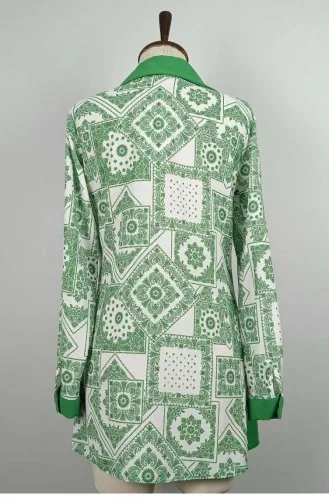 Chemise Imprimée Émeraude T1683 994