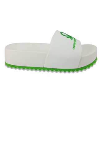 Benetton 12111 23Yt Daily Women`s Slippers - White 13188