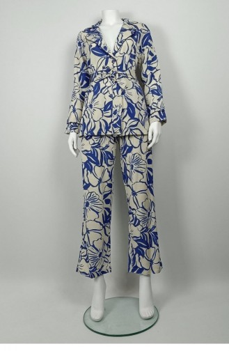 Patterned Jacket Set Saks Tk225 1309